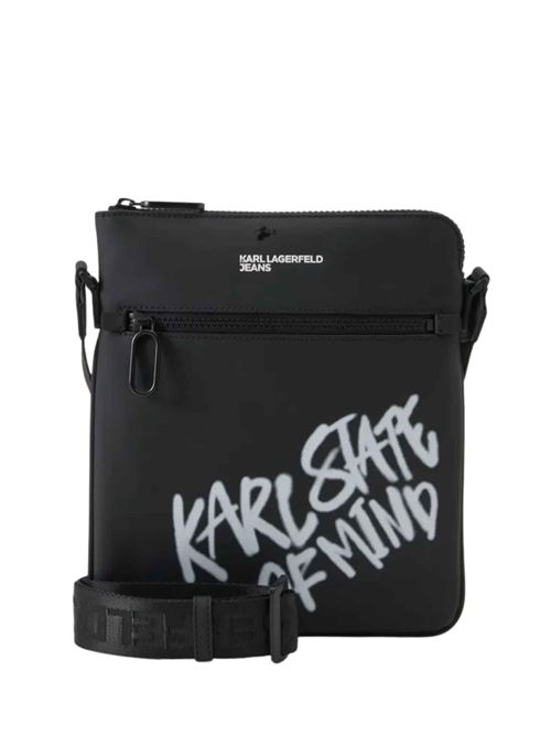 Borsello in ecopelle con stampa graffiti Karl Lagerfeld jeans | B3M30227999